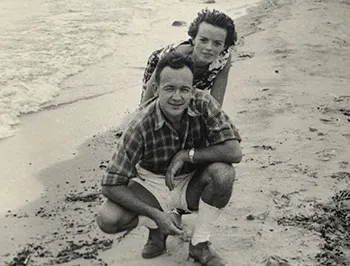 Paul Goffin and his wife in Belgian Congo